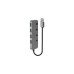 Lindy 4 Port USB 3.0 Hub mit Ein-/Ausschaltern, USB-Hub
