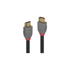 Lindy High Speed HDMI Kabel, Anthra Line(schwarz, 1 Meter)