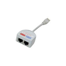 Lindy Port Doubler UTP, Y-Kabel(grau, 2x Fast Ethernet 10/100)