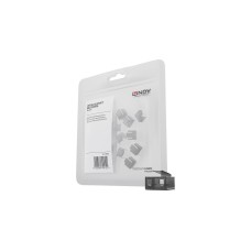 Lindy RJ45 Port Schloss 20x, Einsteckschloss(schwarz)