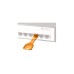 Lindy RJ45 Port Schloss (10 Stück) mit Schlüssel, Diebstahlschutz(orange, Code: Orange)