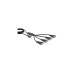 4x Seriell RS232 Stecker(schwarz, 94cm)