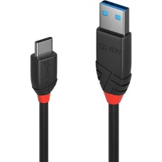 USB-C Stecker, Black Line(schwarz, 1 Meter)