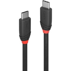USB-C Stecker(schwarz, 1 Meter, Laden mit bis zu 60 Watt)
