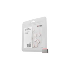 Lindy USB Typ C Port Schloss 10 Stück, Sicherheit(rot, Schlüssel separat erhältlich)