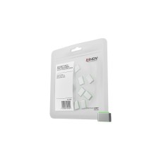 Lindy USB Typ C Port Schloss 10 Stück, Sicherheit(grün, Schlüssel separat erhältlich)
