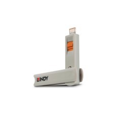 Lindy USB Typ C Port Schloss, Sicherheit(orange)