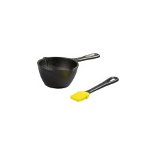 Lodge Saucen Kit LMPB21, mit Stiel, Topf(schwarz, Ø 13,6cm, inkl. Silikonpinsel)