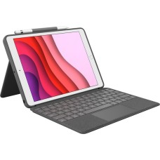 Logitech Combo Touch, Tastatur(grau, DE-Layout, Scissor-Switch, für iPad 9./8. /7. Generation)