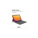 Logitech Combo Touch für iPad Air (4./5. Generation), Tastatur(grau, DE-Layout)