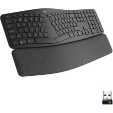 Logitech ERGO K860, Tastatur(schwarz, DE-Layout, schmutzabweisendes Material, kompatibel mit Windows/Mac)