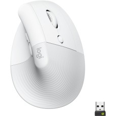 Logitech Lift, Maus(weiß/hellgrau, Logi Bolt, Bluetooth, Windows/macOS/iPadOS)