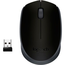 Logitech M171 Wireless, Maus(schwarz, 3 Tasten, für Links- und Rechtshänder, kompatibel mit PC/Mac)