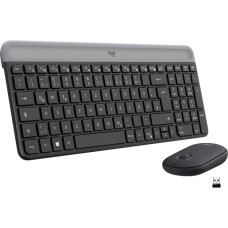 Logitech MK470 Slim Combo, Desktop-Set(graphit, DE-Layout, Scissor-Switch)