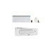 Logitech MK470 Slim Combo, Desktop-Set(weiß, DE-Layout, Scissor-Switch)