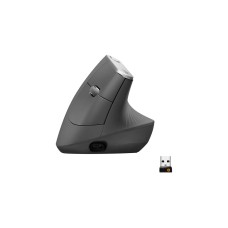 Logitech MX Vertical, Maus(schwarz/silber, 2,4-GHz-Unifying, Bluetooth, kompatibel mit PC/Mac/iPadOS)