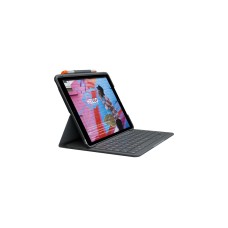 Logitech Slim Folio, Tastatur(schwarz, DE-Layout, Scissor-Switch, für iPad 7., 8. und 9. Generation)