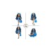 MGA Entertainment Rainbow High Swim & Style - Skyler (Blue), Puppe