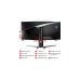 MSI ARTYMIS 343CQRDE, Gaming-Monitor(86 cm (34 Zoll), schwarz, WQHD, AMD Free-Sync, HDR, 165Hz Panel)