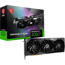 MSI GeForce RTX 4060 Ti GAMING X SLIM 8G, Grafikkarte(schwarz, DLSS 3, 3x DisplayPort, 1x HDMI)