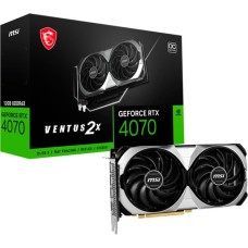 MSI GeForce RTX 4070 VENTUS 2X E OC, Grafikkarte(DLSS 3, 3x DisplayPort, 1x HDMI 2.1)