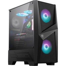 MSI MAG FORGE 100R, Tower-Gehäuse(schwarz, Tempered Glass)