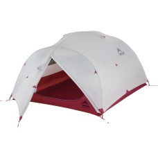 MSR Kuppelzelt Mutha Hubba NX 3 Gray(hellgrau/rot)