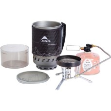MSR WindBurner Duo Stove System 1,8L, Gaskocher(grau/schwarz, für 2 Personen, 4-teiliges Kochset, Modell 2021)