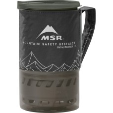 MSR WindBurner Personal Stove System 1L Black, Gaskocher(grau/schwarz, für 1 Person, 5-teiliges Kochset, Modell 2021)