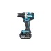 Makita Akku-Bohrschrauber DDF484RTJ, 18Volt(blau/schwarz, 2x Li-Ionen Akku 5,0Ah, MAKPAC)