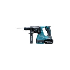 Makita Akku-Kombihammer DHR243RTJ, 18Volt, Bohrhammer(blau/schwarz, 2x Li-Ion-Akku 5,0 Ah, in MAKPAC Gr.4)