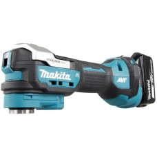 Makita Akku-Multifunktions-Werkzeug DTM52T1JX2, 18Volt(blau/schwarz, Li-Ionen-Akku 5,0 Ah, MAKPAC)