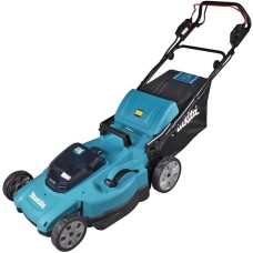 Makita Akku-Rasenmäher DLM539PT2, 36Volt (2x18Volt)(blau/schwarz, 2x Li-Ionen Akku 5,0Ah, mit Radantrieb)