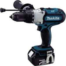 Makita Akku-Schlagbohrschrauber DHP451RTJ, 18Volt(blau/schwarz, 2x Li-Ionen-Akku 5,0Ah, im MAKPAC Gr.2)