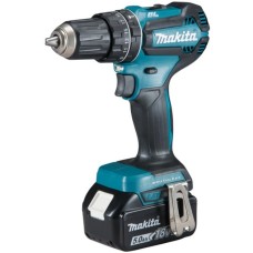 Makita Akku-Schlagbohrschrauber DHP485RTJ, 18Volt(blau/schwarz, 2x Li-Ionen-Akku 5,0Ah, im MAKPAC Gr.2)