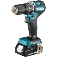 Makita Akku-Schlagbohrschrauber DHP487RAJ, 18Volt(blau/schwarz, 2x Li-Ionen Akku 2,0Ah, MAKPAC)