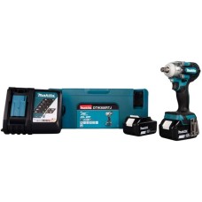 Makita Akku-Schlagschrauber DTW300RTJ, 18Volt(blau/schwarz, 2x Li-Ion-Akku 5Ah, im MAKPAC Gr.2)