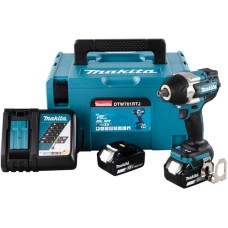 Makita Akku-Schlagschrauber DTW701RTJ, 18Volt(blau/schwarz, 2x Li-Ion-Akku 5Ah, im MAKPAC Gr.3)