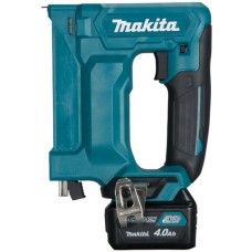 Makita Akku-Tacker ST113DSMJ, 10,8 Volt, Elektrotacker(blau/schwarz, 2x Li-Ionen-Akku 4,0Ah, im MAKPAC Gr.1)