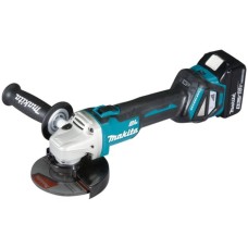 Makita Akku-Winkelschleifer DGA511RTJ, 18Volt(blau/schwarz, 2x Li-Ionen-Akku 5,0Ah, im MAKPAC Gr.2)