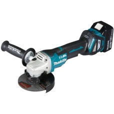 Makita Akku-Winkelschleifer DGA517RTJ, 18Volt(blau/schwarz, 2x Li-Ionen-Akku 5,0Ah, im MAKPAC Gr.3)