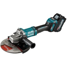 Makita Akku-Winkelschleifer GA038GT201 XGT, 40Volt(blau/schwarz, 2x Li-Ion XGT Akku 5,0Ah, Koffer)