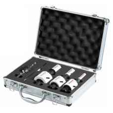 Makita EZYCHANGE-BIM-Lochsägen-Set Elektriker E-12326, Ø 20 - 65mm(8-teilig, Schnitttiefe 44mm, Koffer)