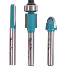 Makita Fräser-Set D-30209, 3-teilig(6mm-Schaft)