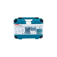 Makita Handwerkzeug-Set E-10883, 221-teilig(blau, inkl. 2 Umschalt-Knarren, 1/4" und 1/2")