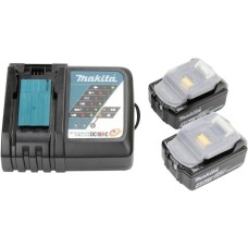 Makita Power Source Kit 18V 4Ah, Set(schwarz, 2x Akku BL1840B, 1x Ladegerät DC18RC)