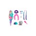 Mattel Barbie Color Reveal Glitzer! Haarwechsel Puppe Glitzerviolett mit 25 Überraschungen
