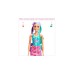 Mattel Barbie Color Reveal Glitzer! Haarwechsel Puppe Glitzerviolett mit 25 Überraschungen