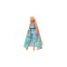 Mattel Barbie Extra Fancy Puppe im blauen Kleid mit Blumenmuster
