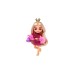 Mattel Barbie Extra Mini Puppe mit goldener Krone (blond)